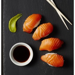 Fresh Salmon Nigiri Sushi...